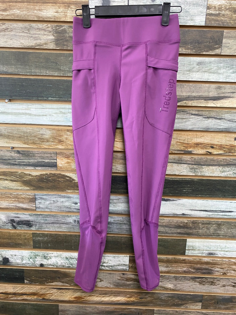 USED Tredstep Ireland NWT Full Seat Tights 24R Purple