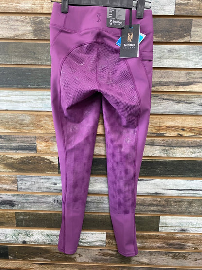 USED Tredstep Ireland NWT Full Seat Tights 24R Purple