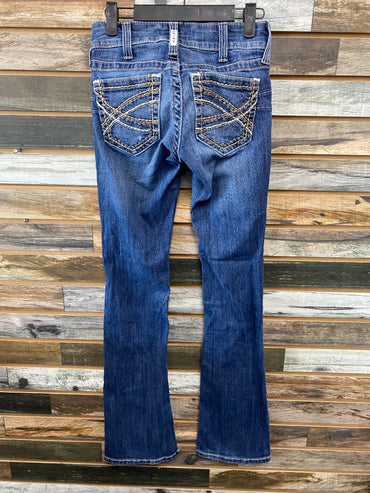 USED Ariat Ladies Western Jeans 25R Blue