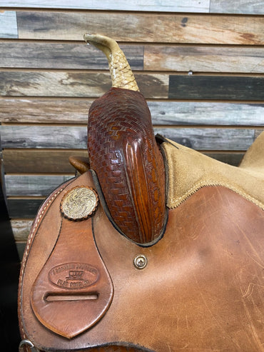 USED Frontier Saddlery Barrel Saddle 12” Medium Oil