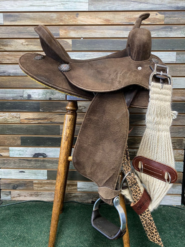 USED Tacktical Lightweight Barrel Saddle 15" Brown