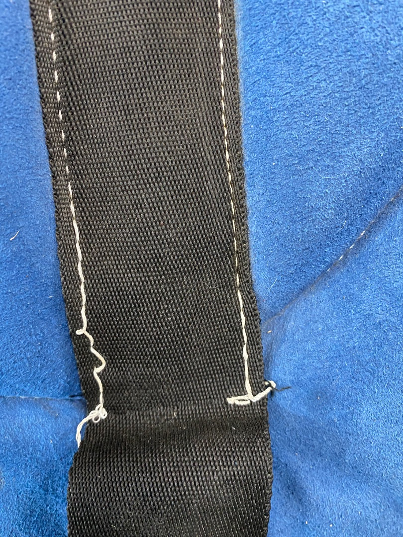USED Professional Equine Bareback Pad with Girth  Blue