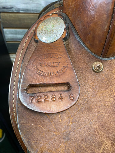USED Billy Cook Barrel Saddle 16” Medium Oil