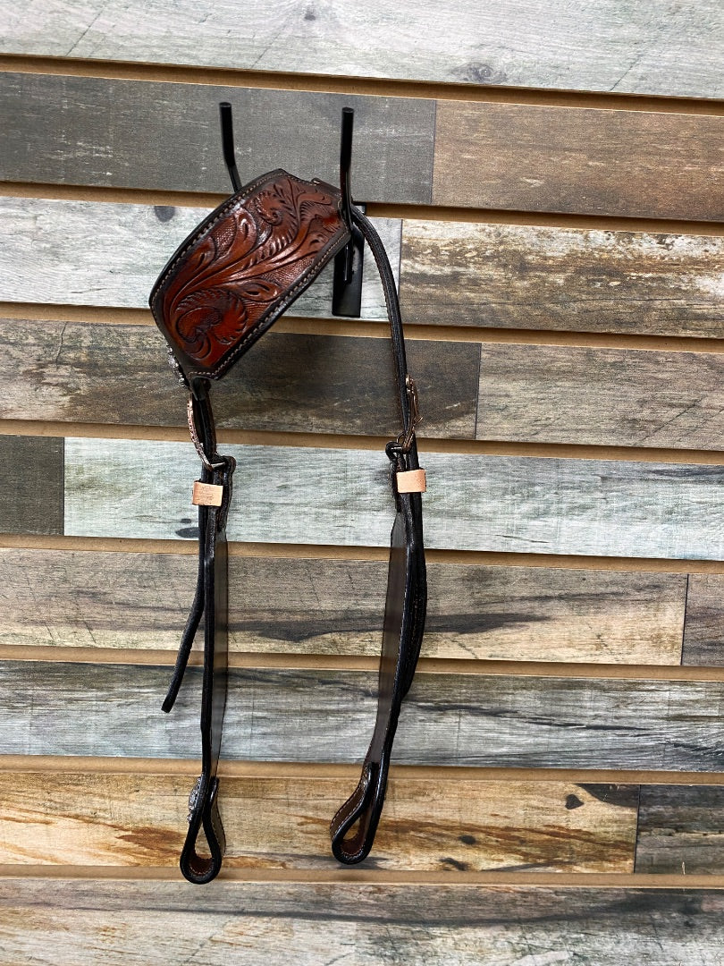 USED  Breastcollar & Headstall Horse Dark Oil