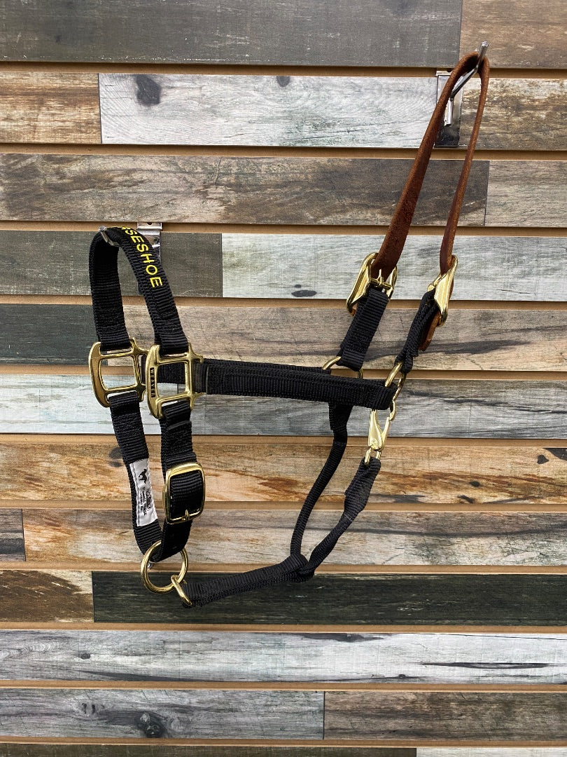 USED Weaver Nylon Halter & Lead Small Black