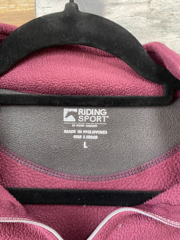 USED Riding Sport LS Quarter Zip Youth L Purple