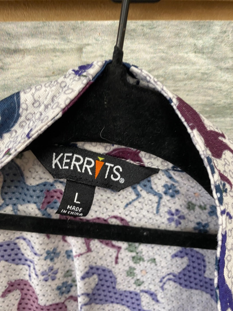 USED Kerrits Youth Show Shirt Youth L Multicolor