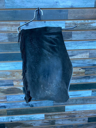 USED Whitman Ladies Western Chaps Small Black