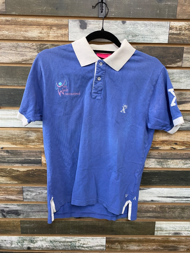 USED  Worlds International Riding Top Small Light Blue