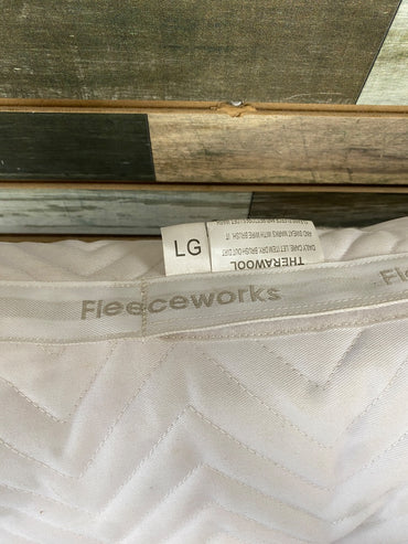 USED Fleeceworks Half Pad with Shims Large white