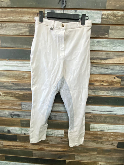 USED On Course Full Seat Breeches 28 White
