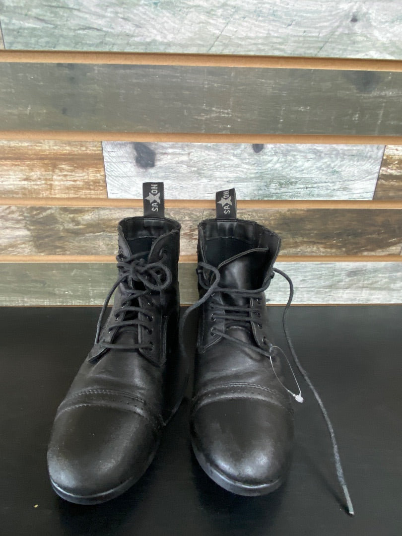 USED Saxon Paddock Boots 3 Black