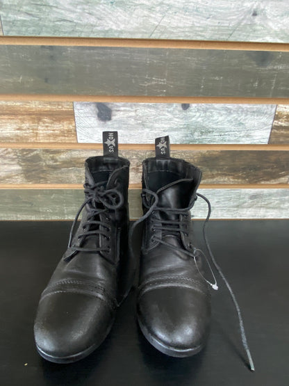 USED Saxon Paddock Boots 3 Black