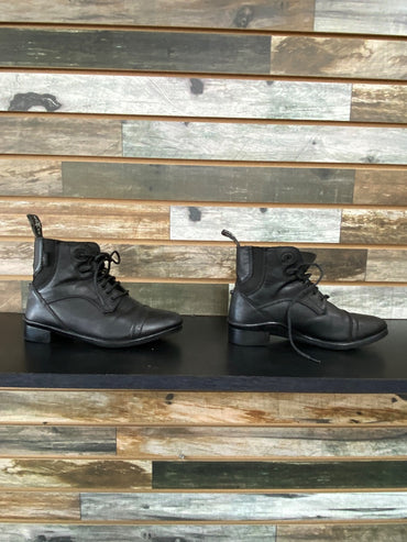 USED Saxon Paddock Boots 3 Black