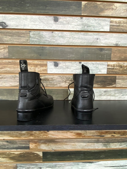 USED Saxon Paddock Boots 3 Black