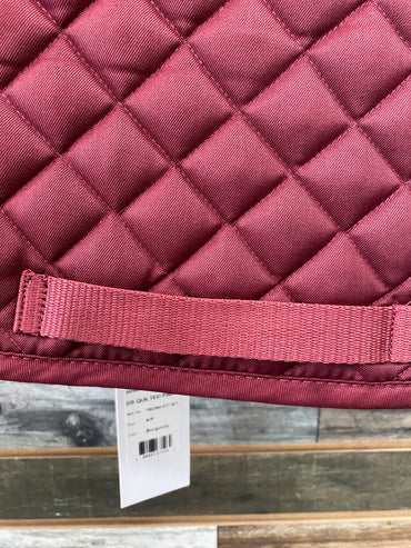 USED Dover Saddlery English Saddle Pads Horse Maroon