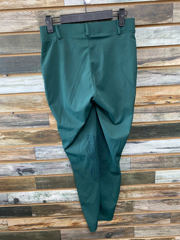 USED Aubrion Kneepatch Tight Medium Hunter Green