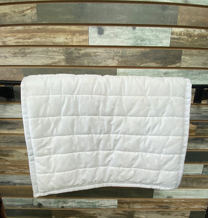 USED Dover English Saddle Pads  White