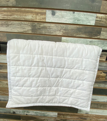 USED Dover English Saddle Pads  White