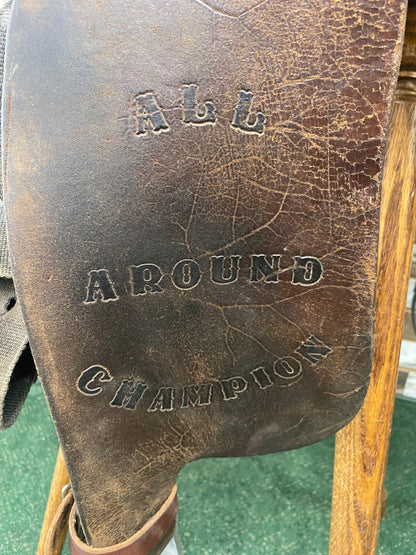 USED Corriente Barrel Saddle 15" Dark Oil