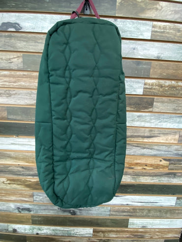 USED  Bridle Bag  Green w/Red Trim