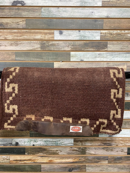 USED Showman Western Saddle Pads Horse Brown/Gold