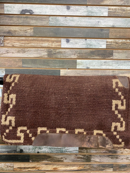 USED Showman Western Saddle Pads Horse Brown/Gold
