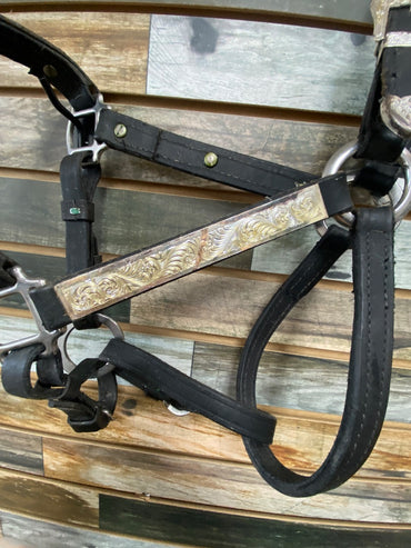 USED  Halter X-Large/Draft Black Leather