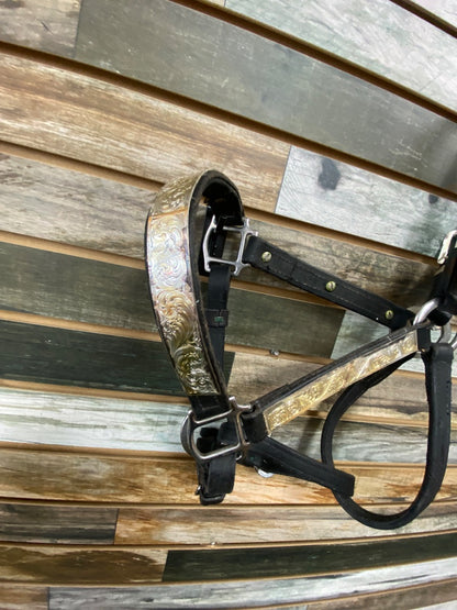 USED  Halter X-Large/Draft Black Leather