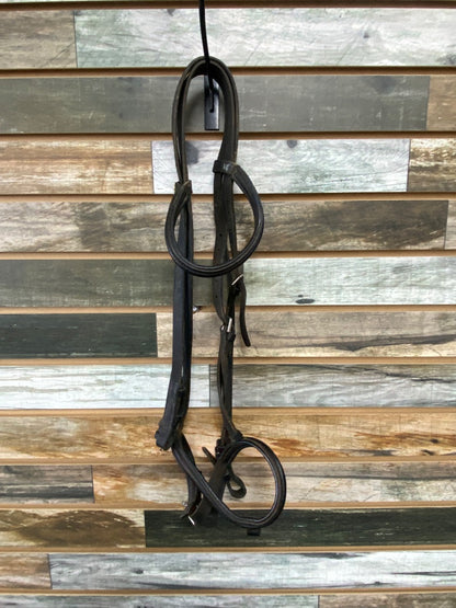 USED Stubben Stubben Black Leather English Bridle w/Noseband Horse Black
