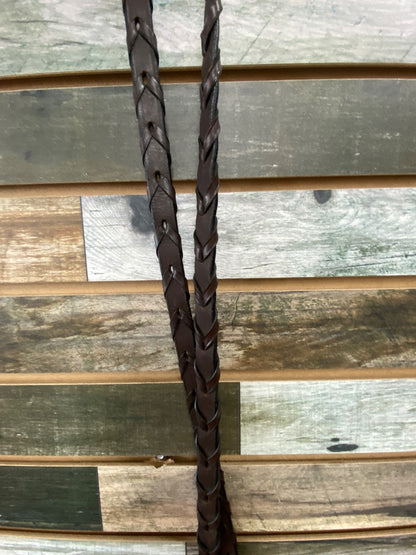 USED  Braided English Reins  Brown