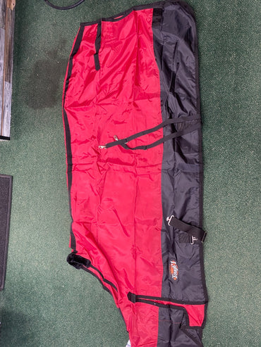 USED Tough 1 Stable Sheet Nylon 81” Red/Black