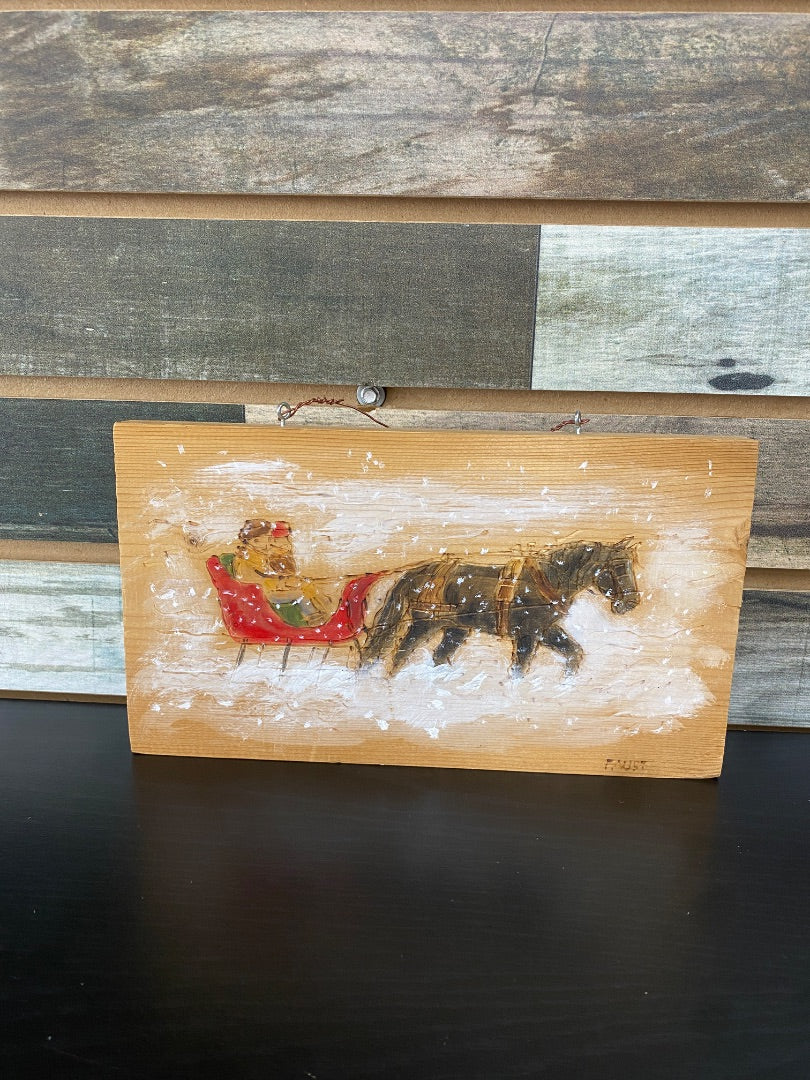 Holiday Wood Burn Decor 5"x8"