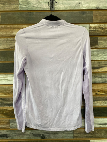 USED Dover Ladies English Riding  Top Long Sleeve XS Lighter Purple