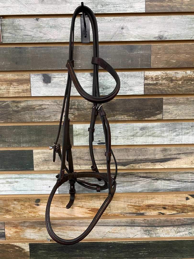 USED No Brand Hunter/Jumper Bridle Horse Dark Oil