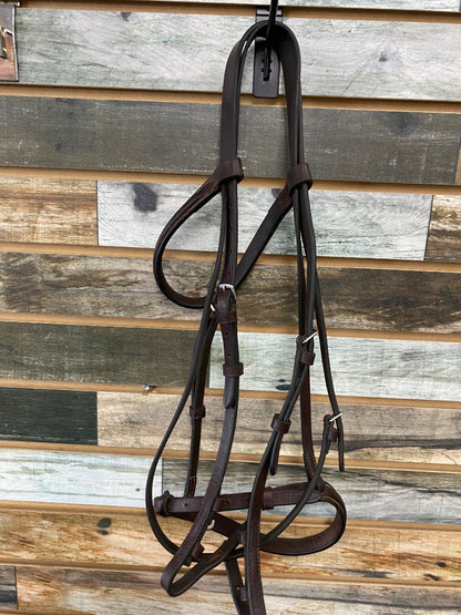 USED No Brand Hunter/Jumper Bridle Horse Dark Oil