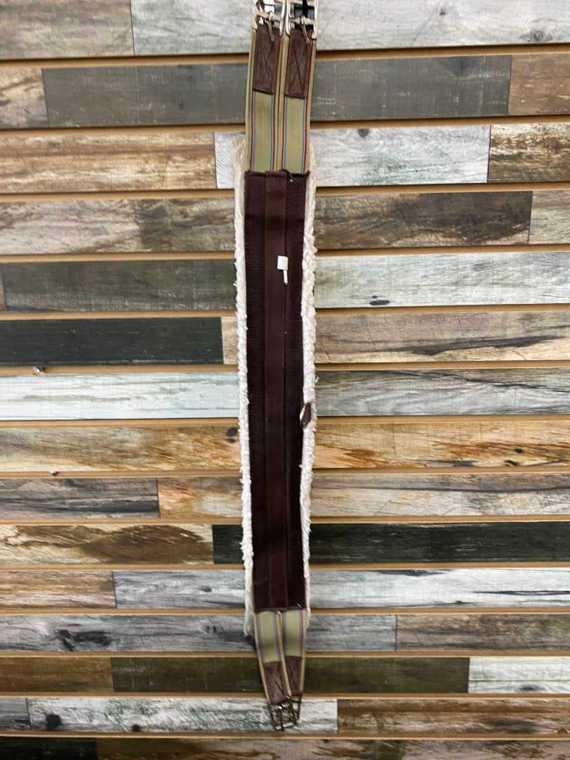 USED HFP Fleece lined girth 40" Brown