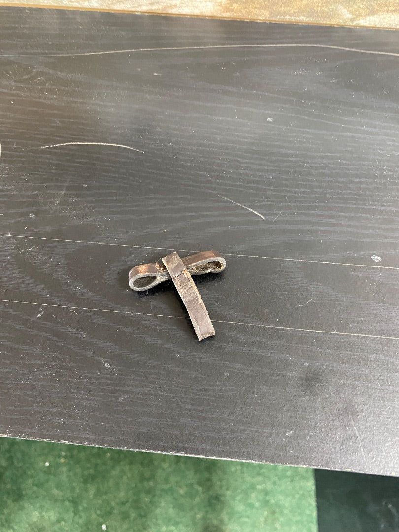 USED No Brand Full cheek bit keeper  Dark Brown