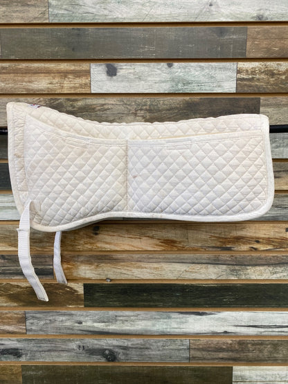 USED Derby Originals Shim Half Pad Horse White