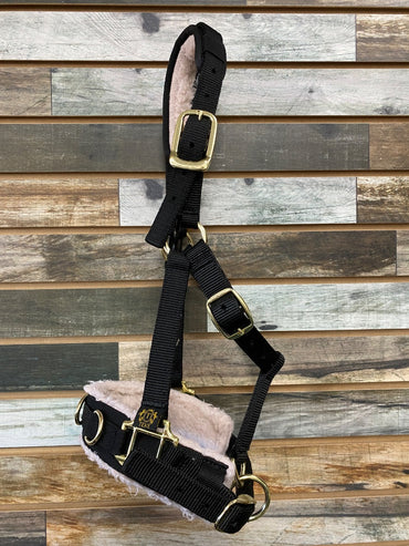 USED  Teke Fleece Padded Nylon Cavesson Cob (Runs Big) Black