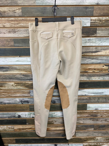 USED  Knee Patch Breeches 34 Tan