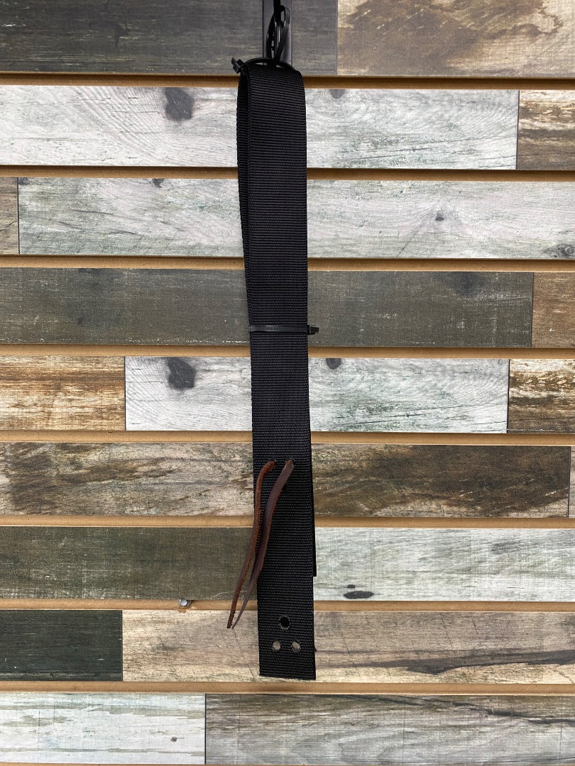 USED  Nylon Western Latigo Horse Black