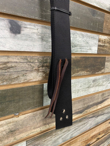 USED  Nylon Western Latigo Horse Black