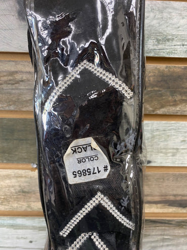 USED  NWT Polo Wraps (4) Pony Black w/ Rhinestones