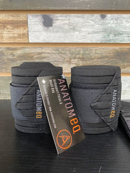 USED Anatom EQ polo wraps Horse Black