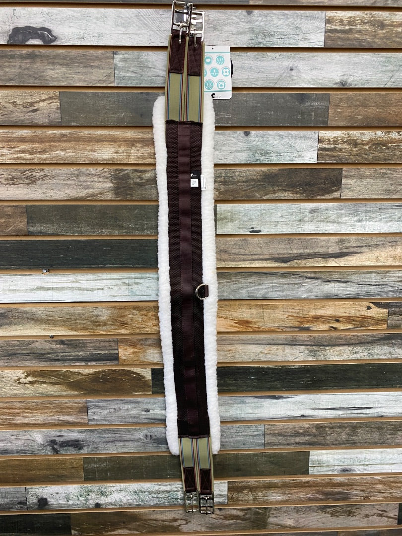USED HFP Fleece English Girth 44" White/Brown