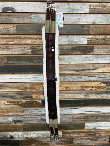 USED HFP Fleece English Girth 44" White/Brown