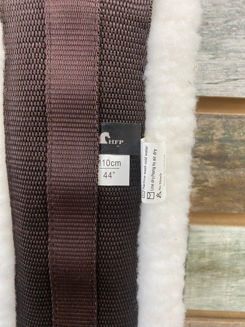 USED HFP Fleece English Girth 44" White/Brown