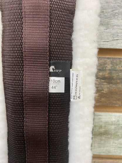USED HFP Fleece English Girth 44" White/Brown