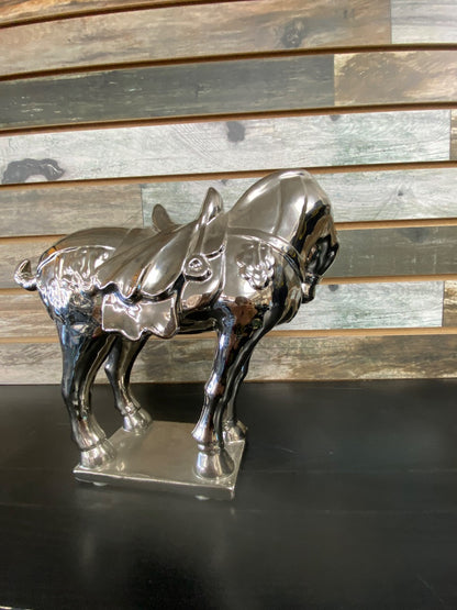 USED  Metal Horse Statue